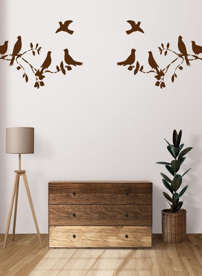 StenCart Combo of 2 Tree with Birds and Birds on Branches Stencil for Wall Painting Home DIY Reusable Wall Stencil Design for Wall Decoration (16x24 inch) -Pack of 2 - Image 4